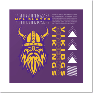 VIKINGS NFL SLAYER A HISTORY TO GLORIFY Posters and Art